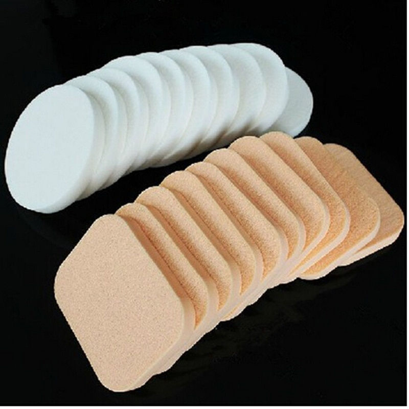 Thumbnail: 10PCS Face Cleaning Sponges Cosmetic Powder Puff Makes Sponge Soft Makeup