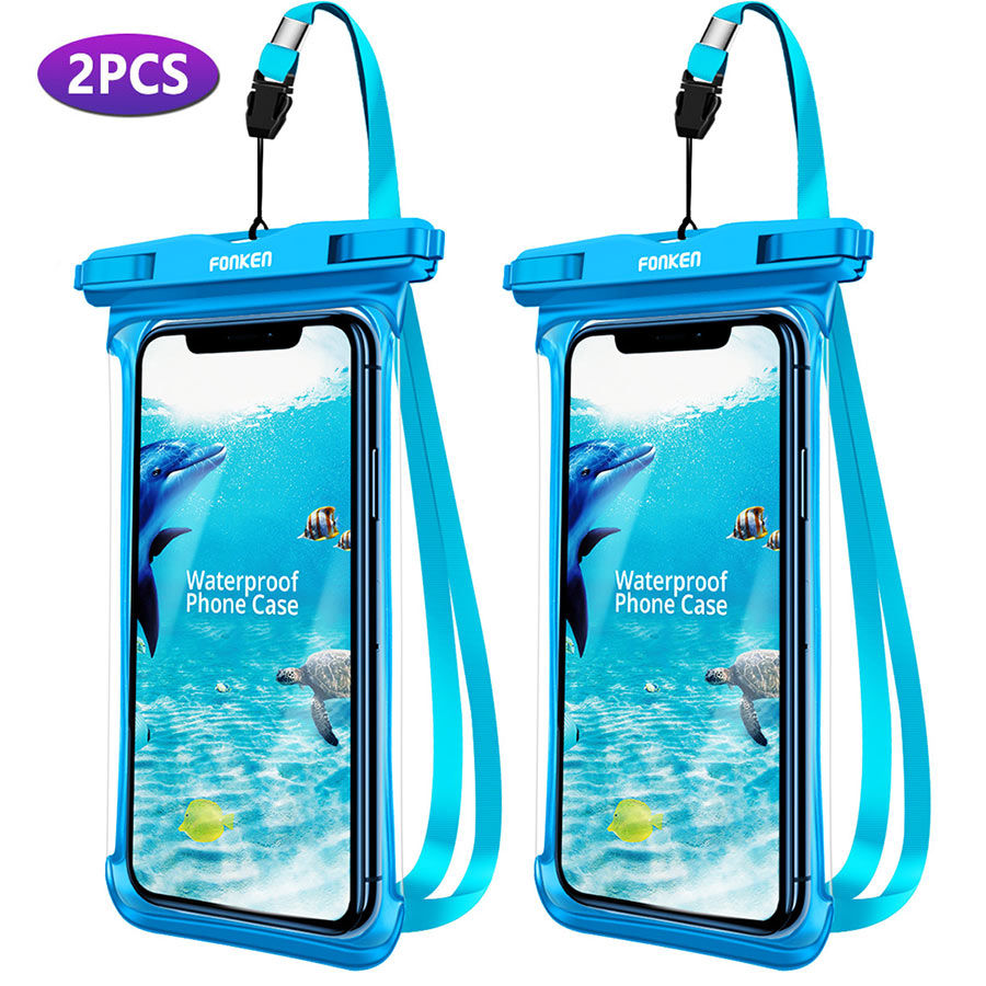 Thumbnail: FONKEN Full View Waterproof Case for Phone Underwater Snow Rainforest