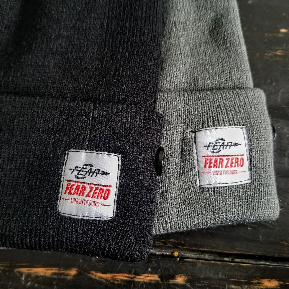 Thumbnail: Button Rib Fold Skateboard Beanie Hat, Super Light Weight Outdoor Beanie