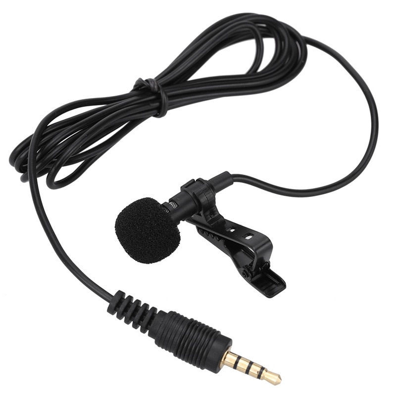 Thumbnail: Mini Portable Microphone Condenser Clip-On Lapel Lavalier Mic Usb C Wired