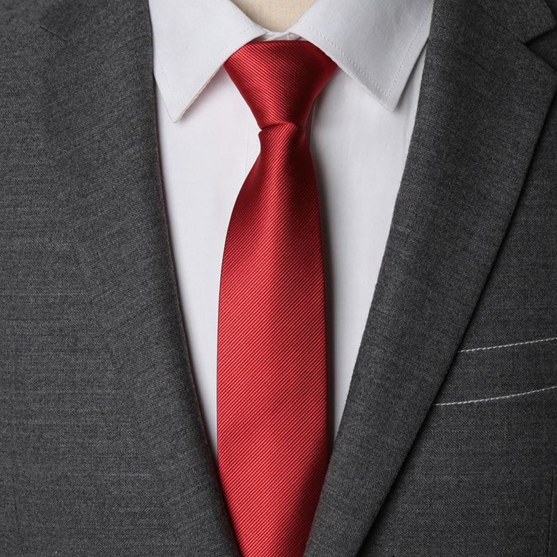 Thumbnail: Men Necktie Zipper Lazy Tie Fashion Solid 6cm Ties Business for Man