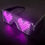 Thumbnail: Hot Sale Rechargeable 11 Modes Glowing Neon Shutter LED Glitter Glasses Festive
