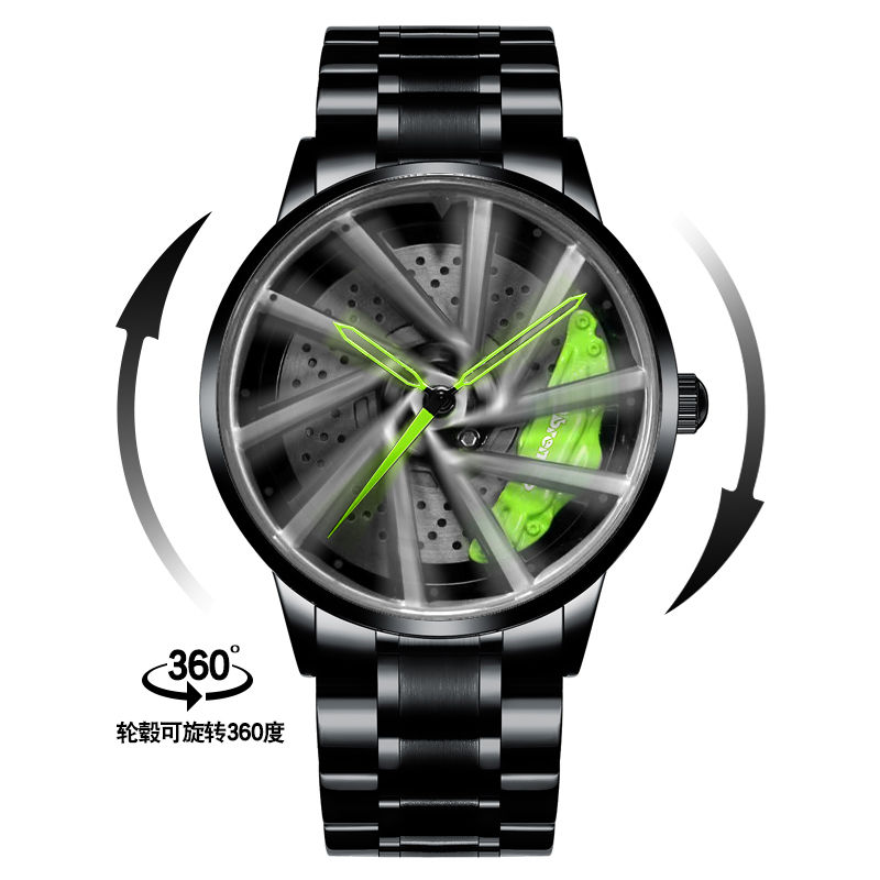 Thumbnail: NEKTOM TE-37 Car Wheel Watch Men Quartz Watch Drop Shipping Luxury Men