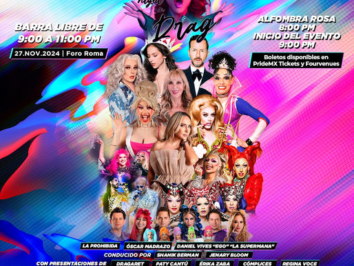 “A night in drag” en su primera edición te sorprenderá con impresionantes drags y un jurado de lujo. 