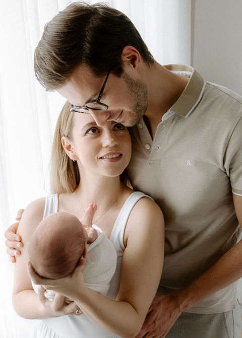 Neugeborenen Shooting Mödling Elternbild