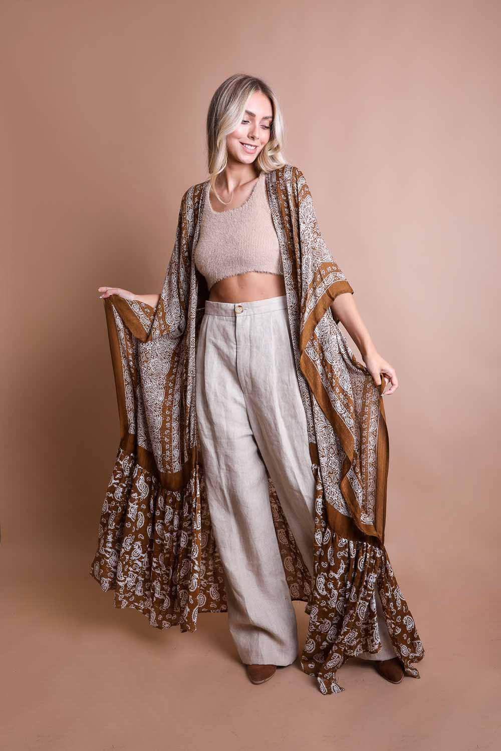 Paisley Flow Kimono