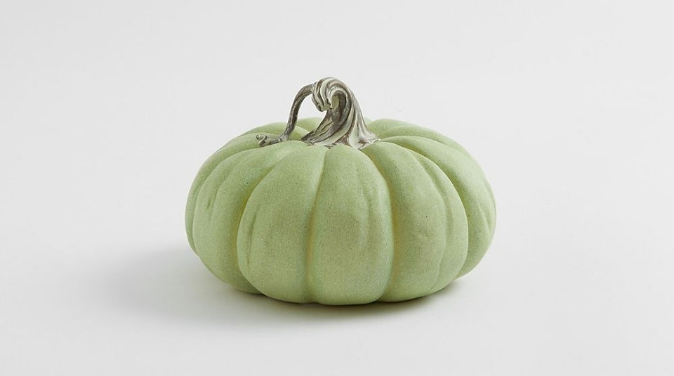 Lit Faux Pumpkin