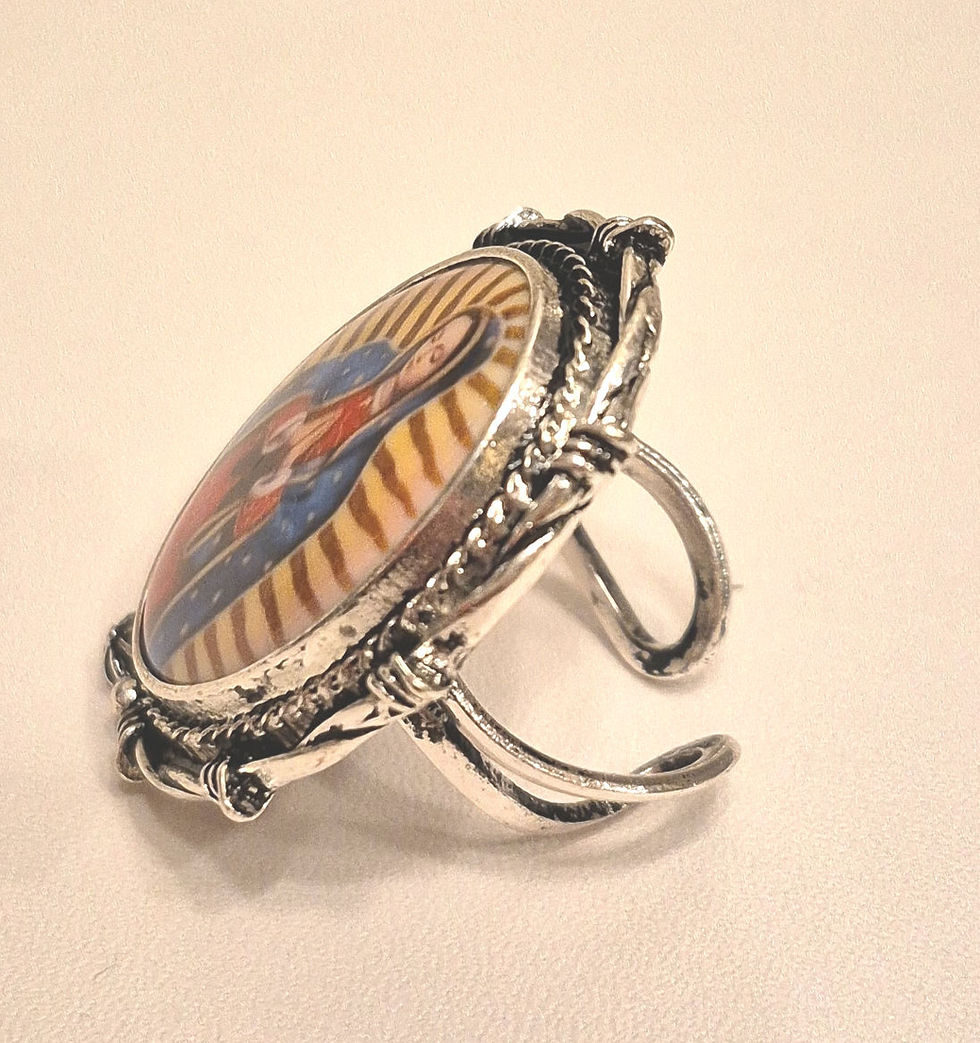 Thumbnail: Lady Guadalupe Oval Cuff Ring