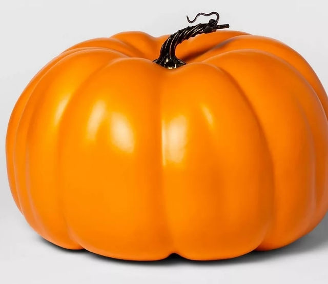 large Orange Faux Pumpkin