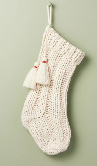Chunky knit Christmas stocking