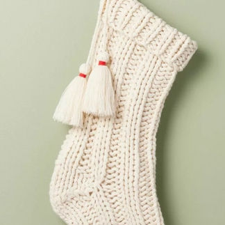 Chunky knit Christmas stocking 