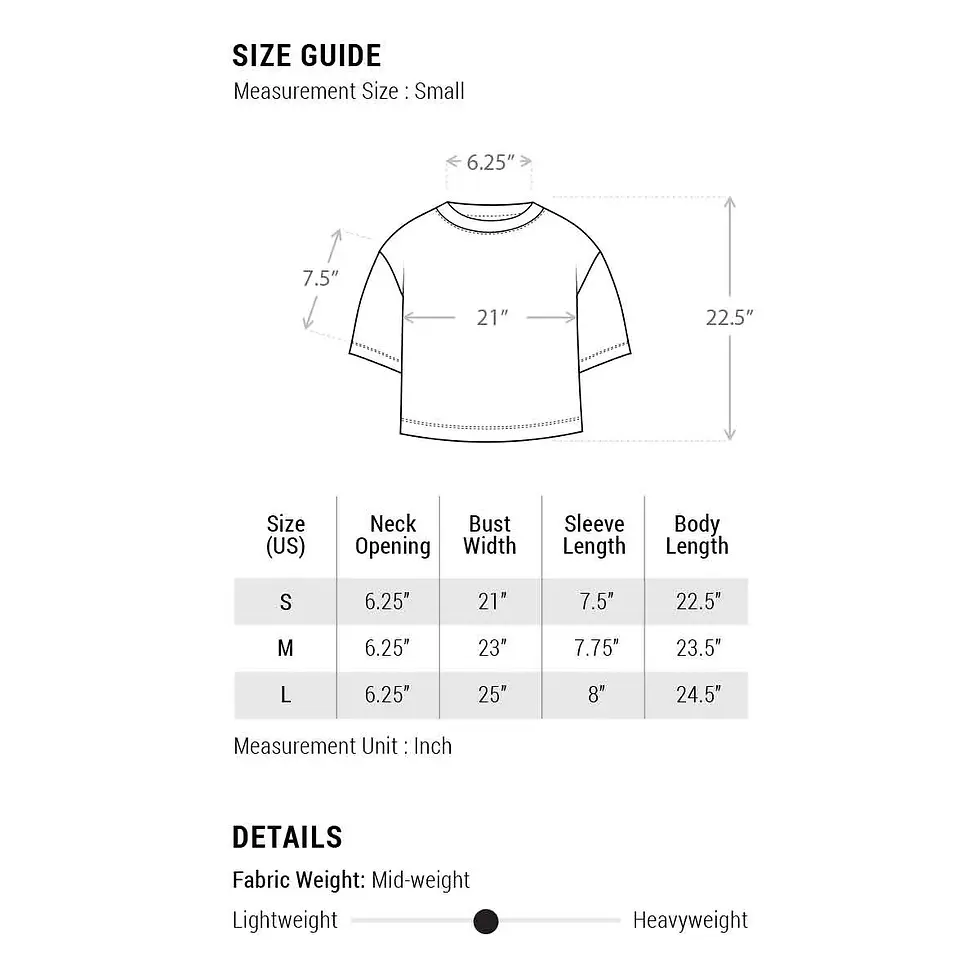 Thumbnail: Support Local Boxy Crop Tee