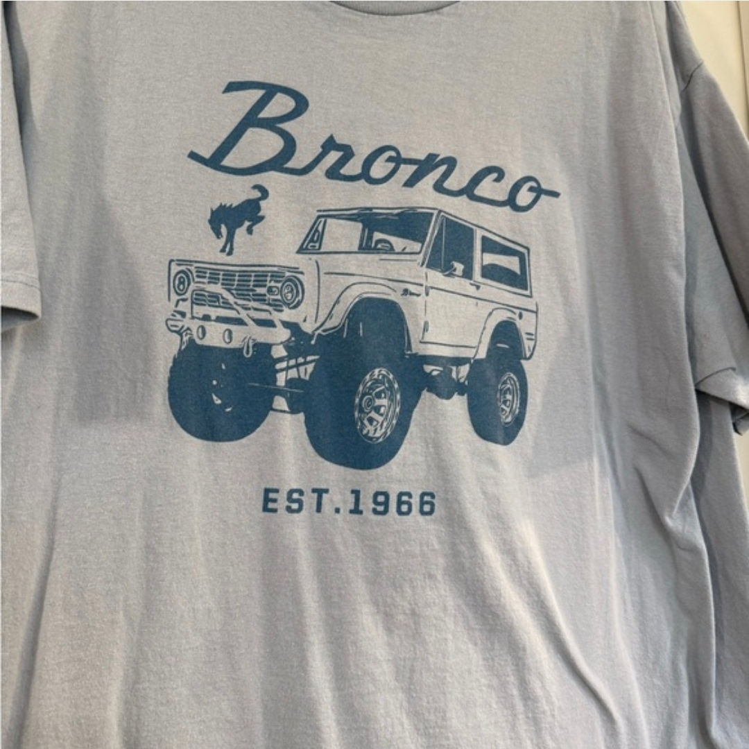 Bronco Light Blue Tee