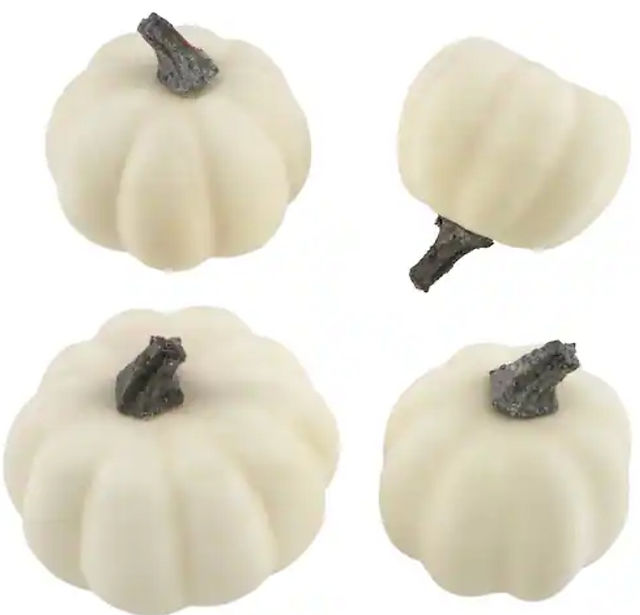 Mini white cream pumpkin