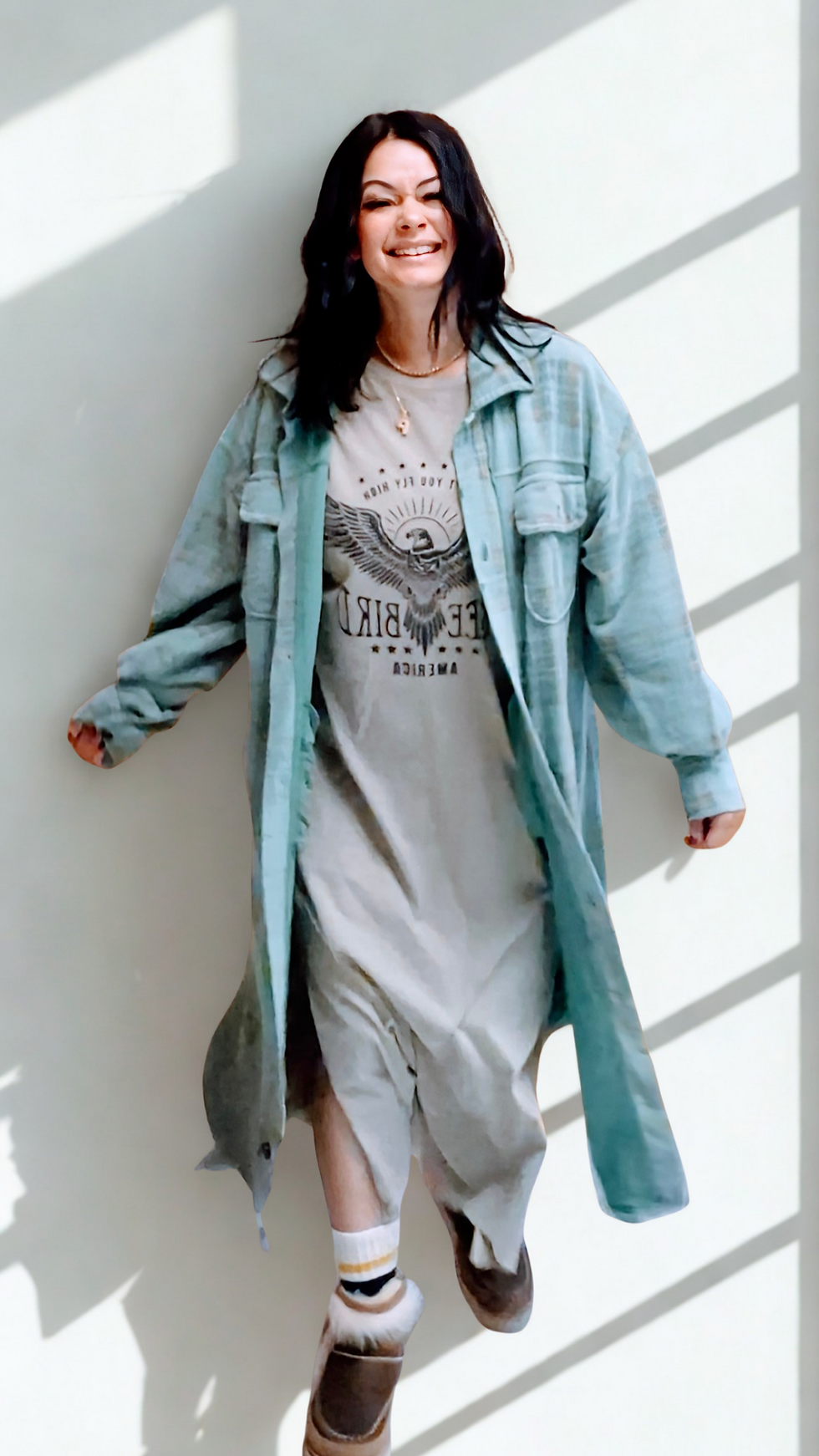 boho western fall outfit with flannel and boots”
cozy fall outfit — Free People dress and tall boots
layered fall outfit inspo at pumpkin patch