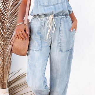 Drawstring Overalls
