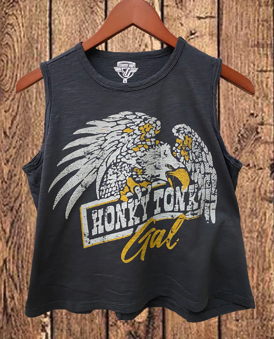 Thumbnail: Honky Tonk Gal Muscle Crop Top