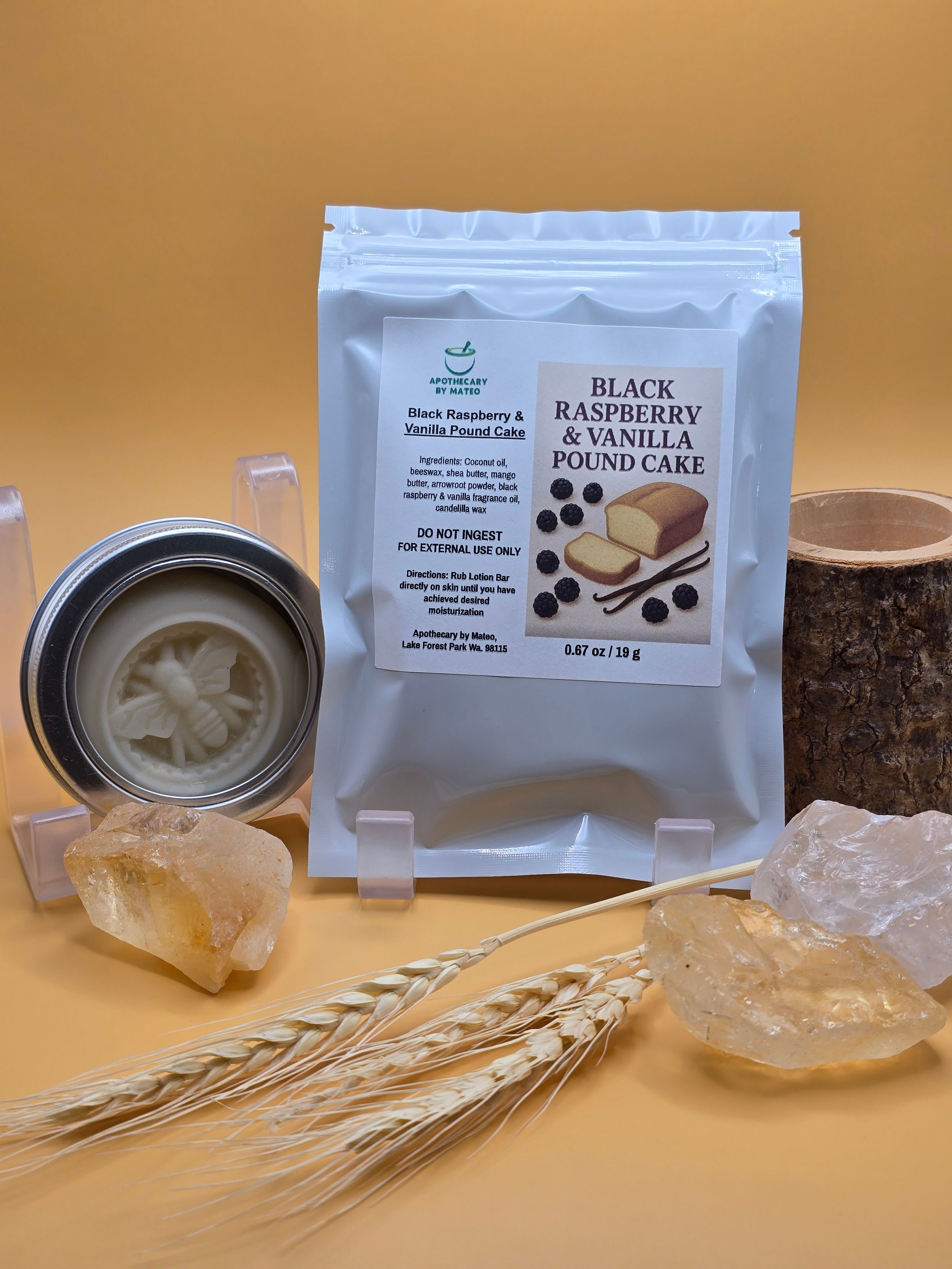 Black Raspberry & Vanilla Pound Cake