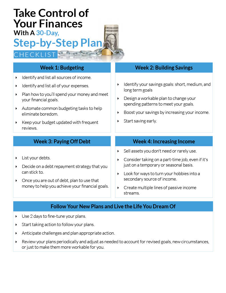Step by step financial check up