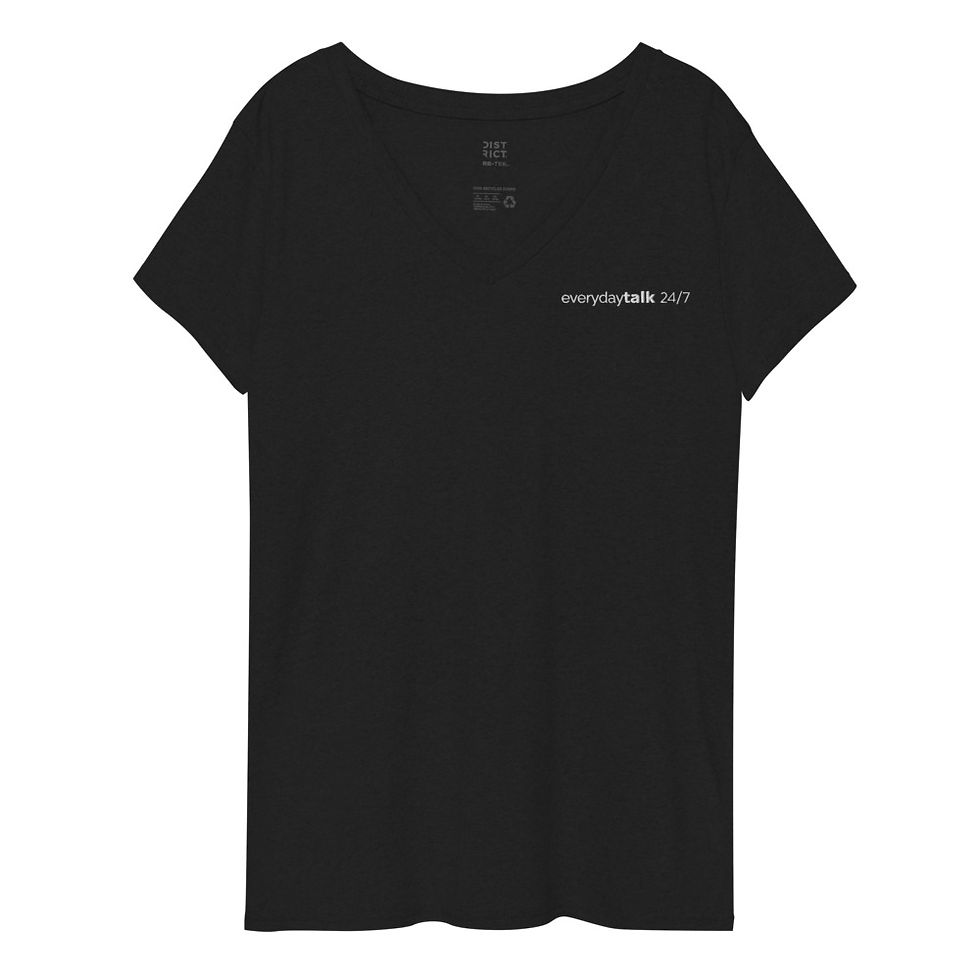 Thumbnail: Women’s recycled v-neck t-shirt