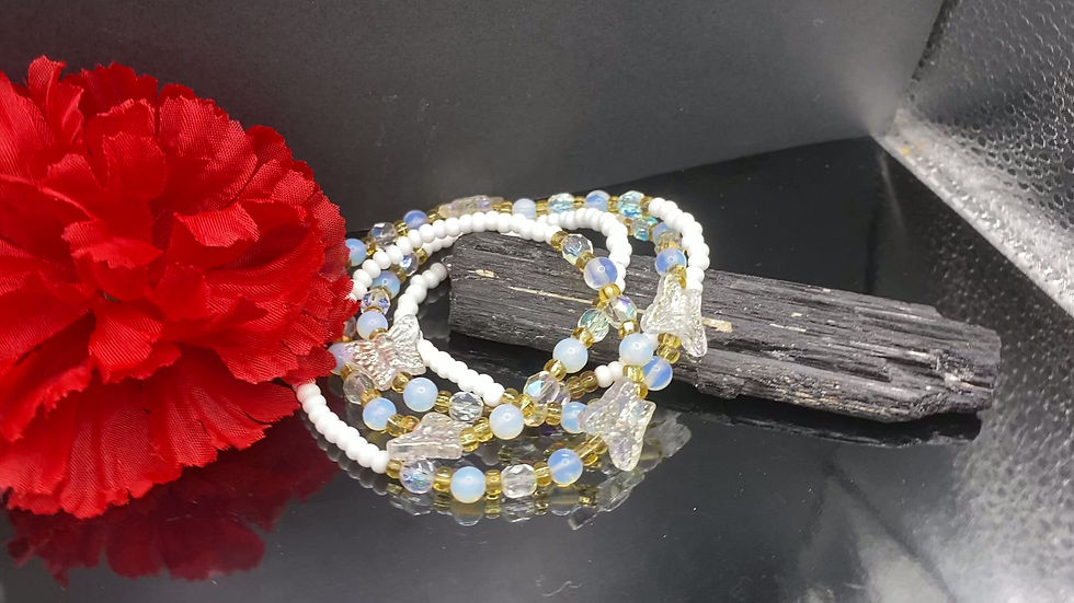 Thumbnail: Opalite Butterfly Butterfly Waist Bead