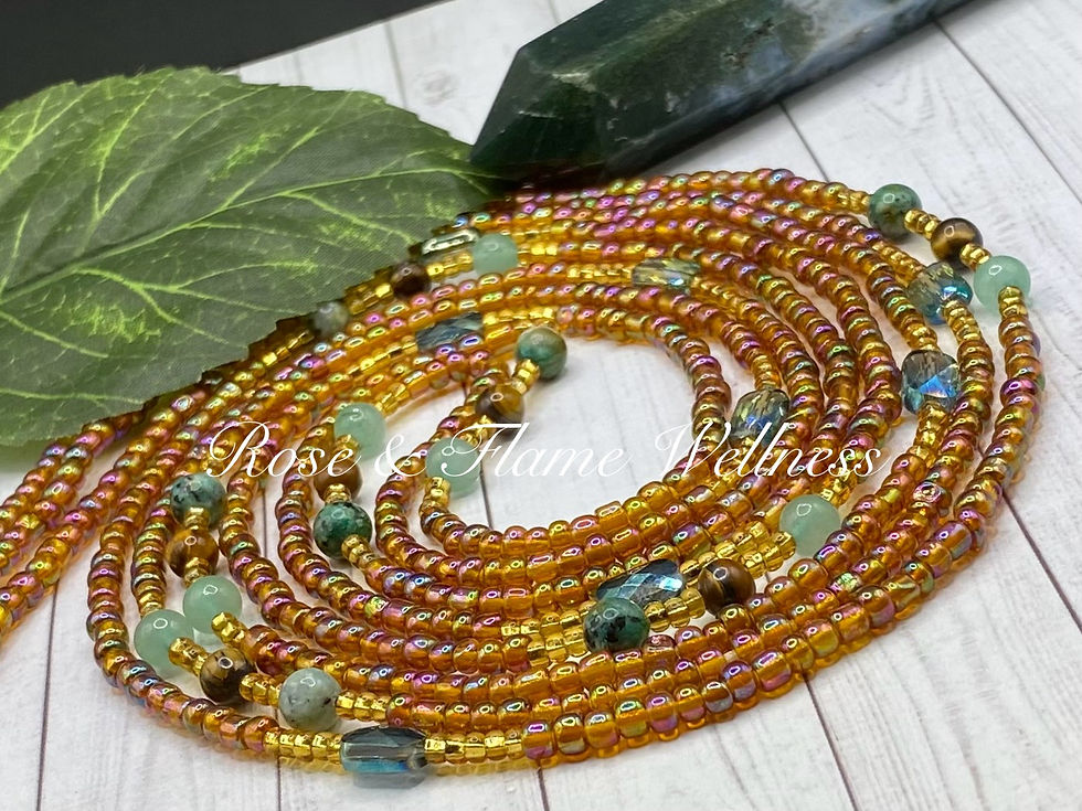 Thumbnail: Rooted Earth Heart Intention Waist Bead (Specialty Product)