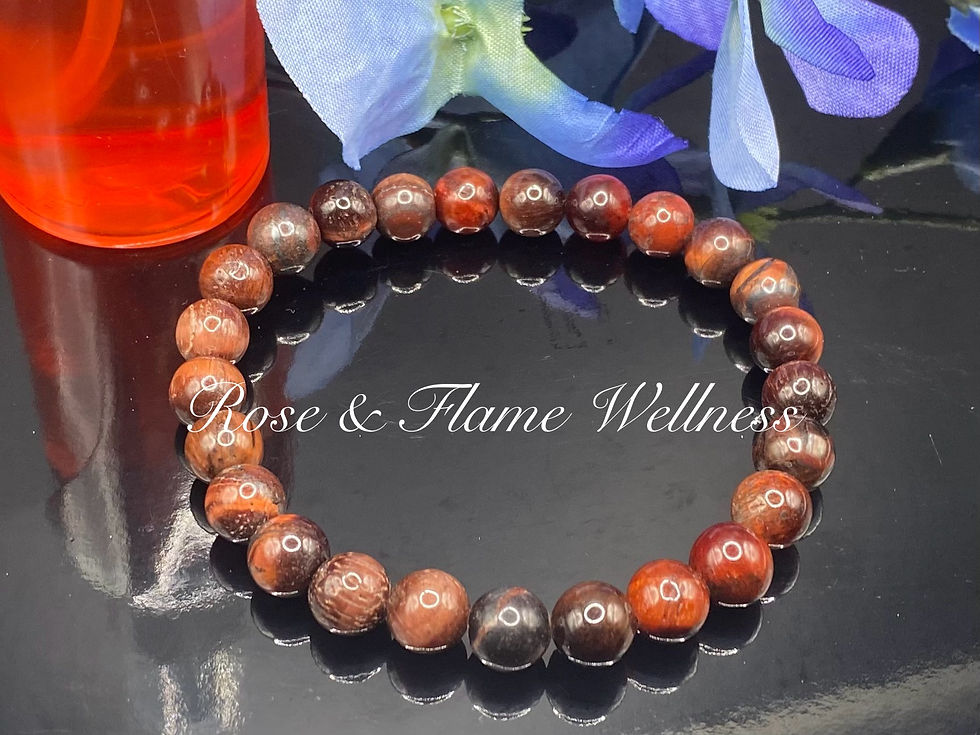 Thumbnail: Red Tigers Eye Bracelet (Unisex Design)