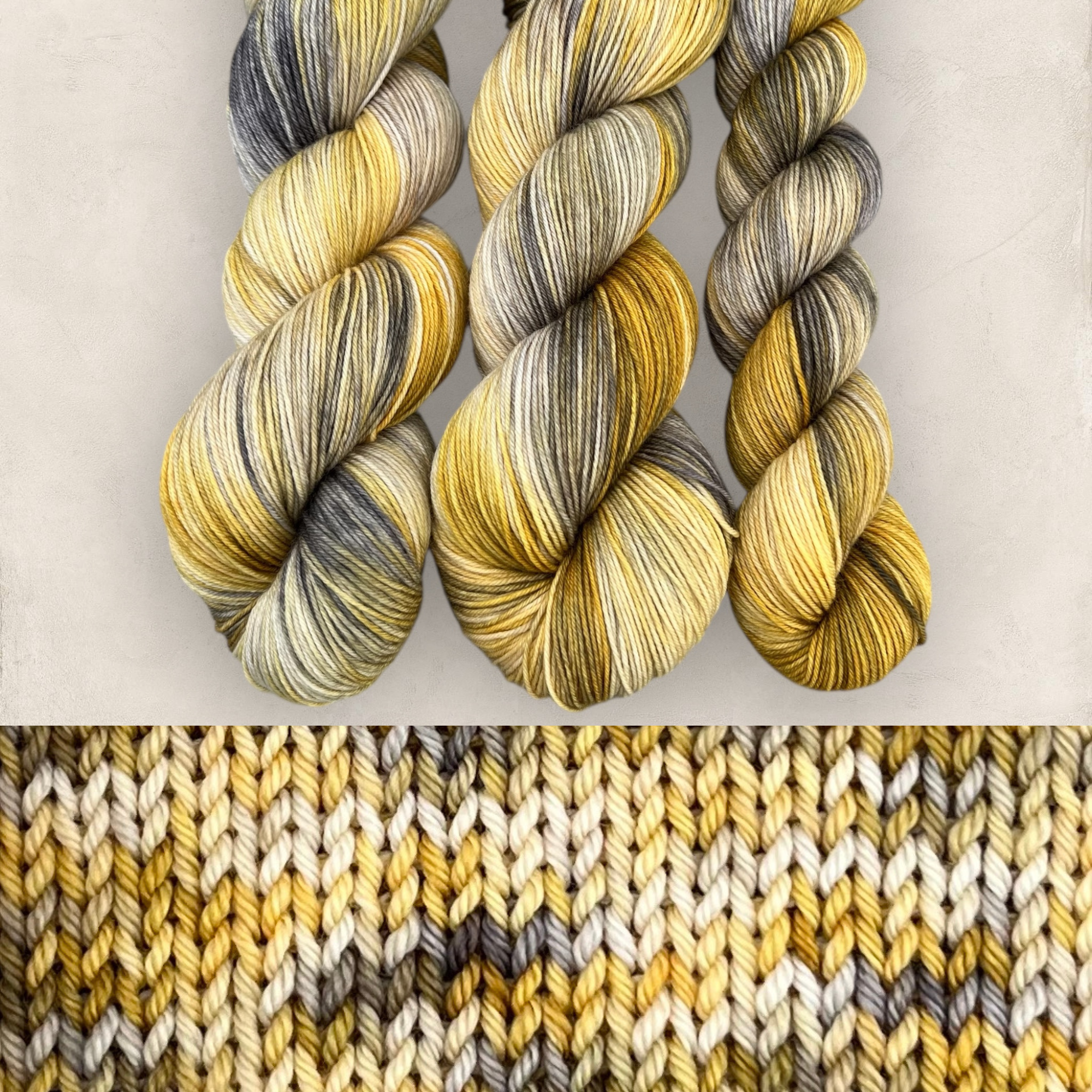 Gilded Mist DK Hand Dyed Yarn - Double Knitting