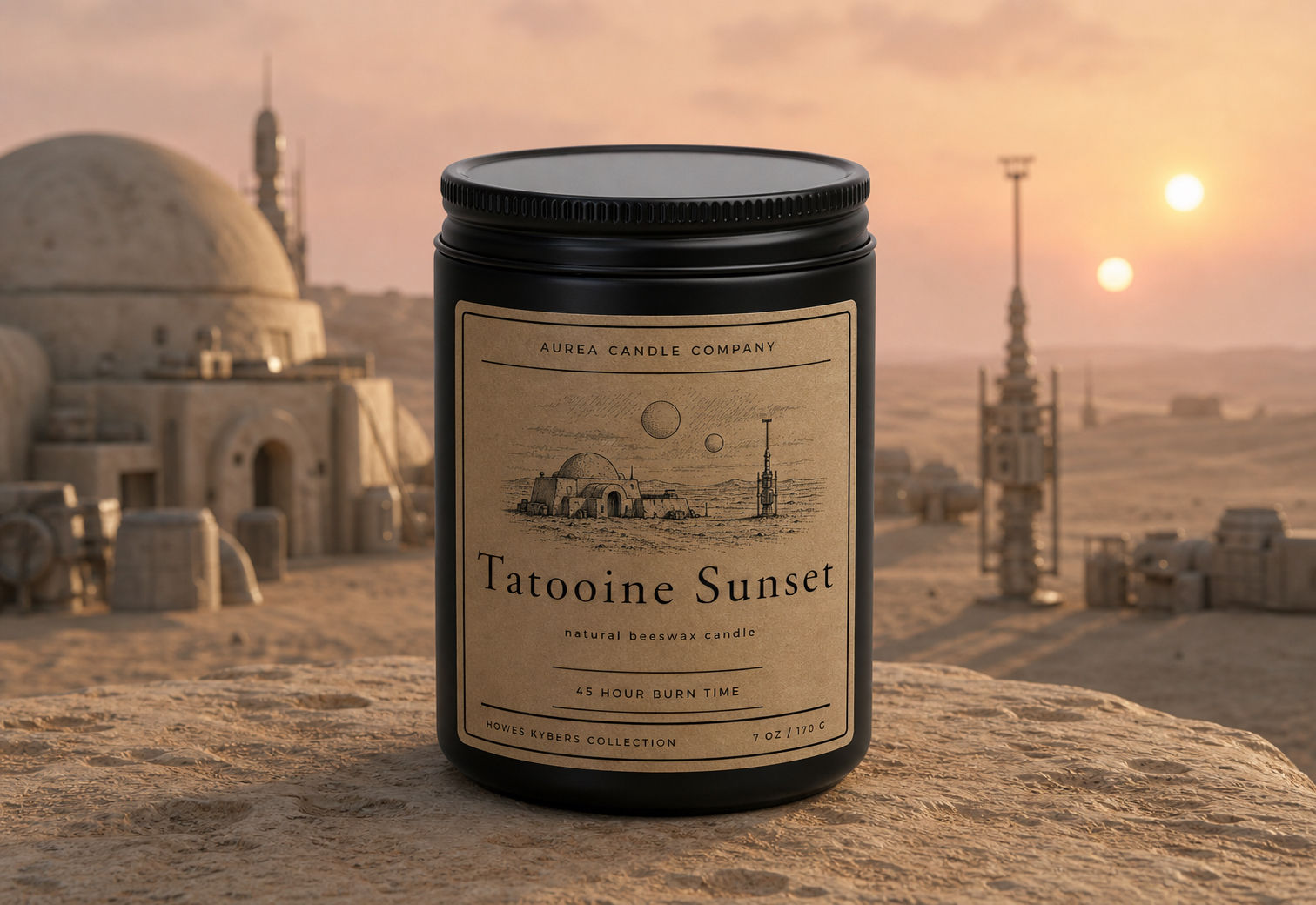 Tatooine Sunset - Beeswax Candle
