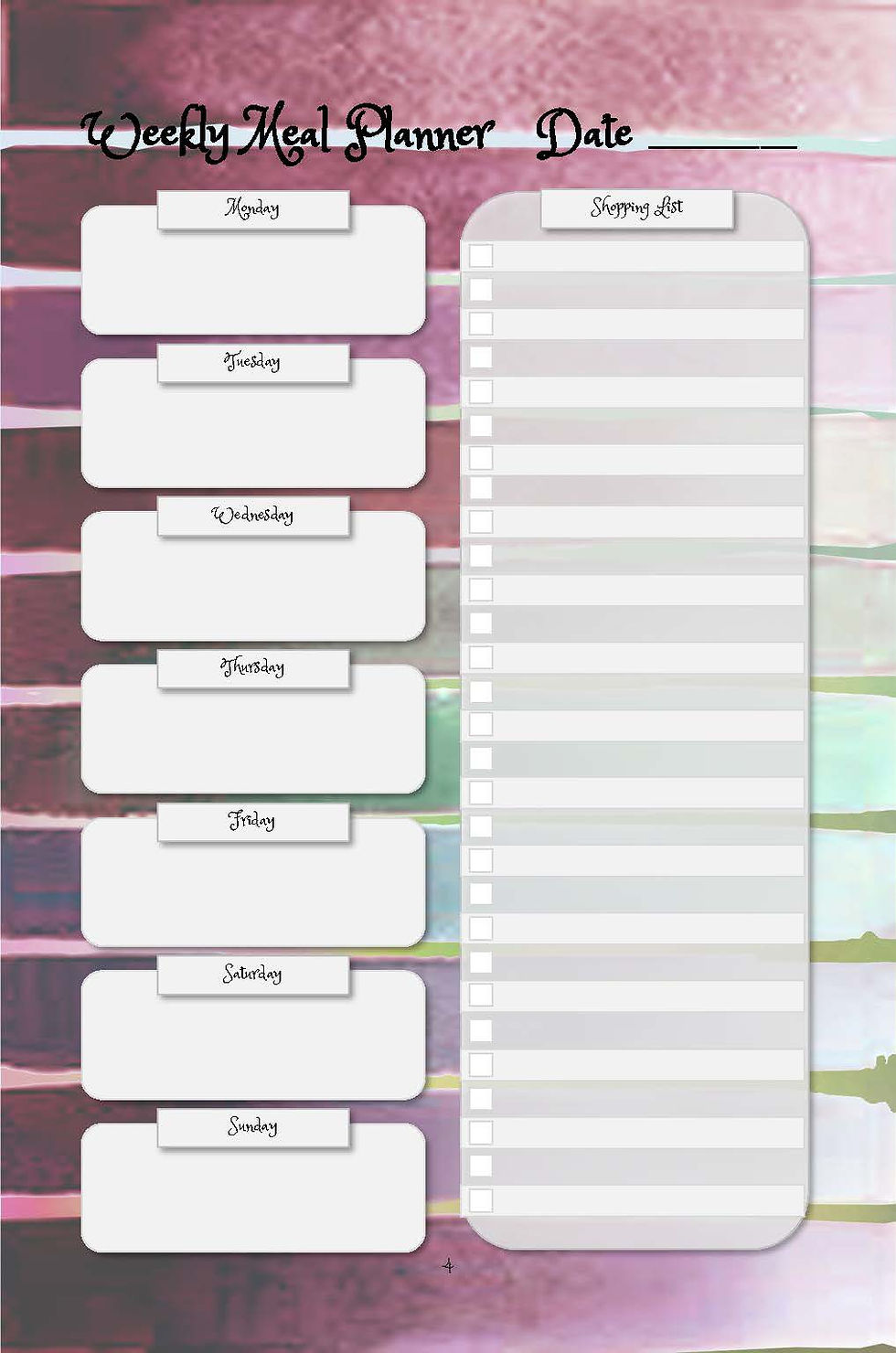 Thumbnail: Weekly Meal Planner - Express Yourself