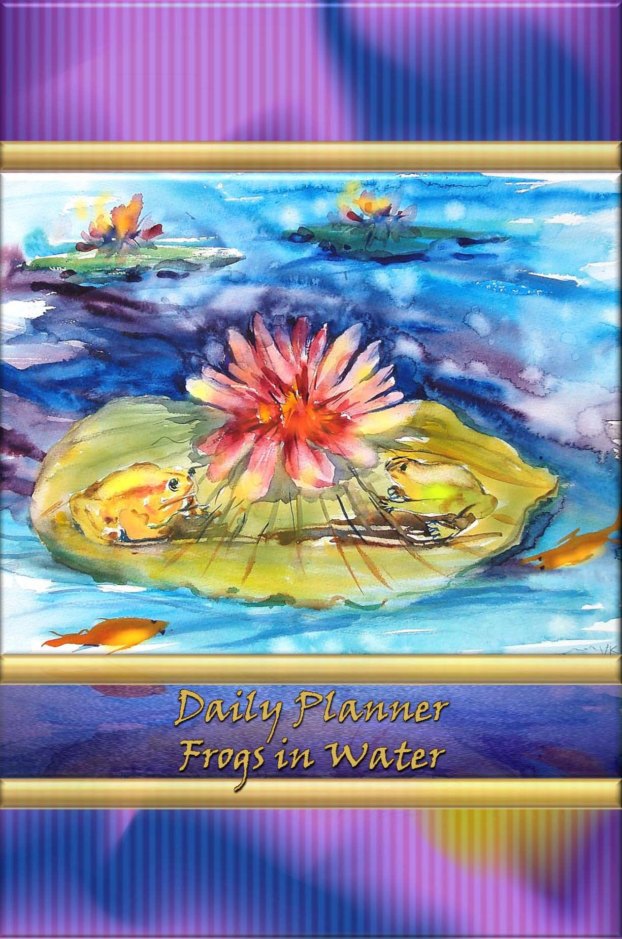 Daily Planner - Frogs in Water