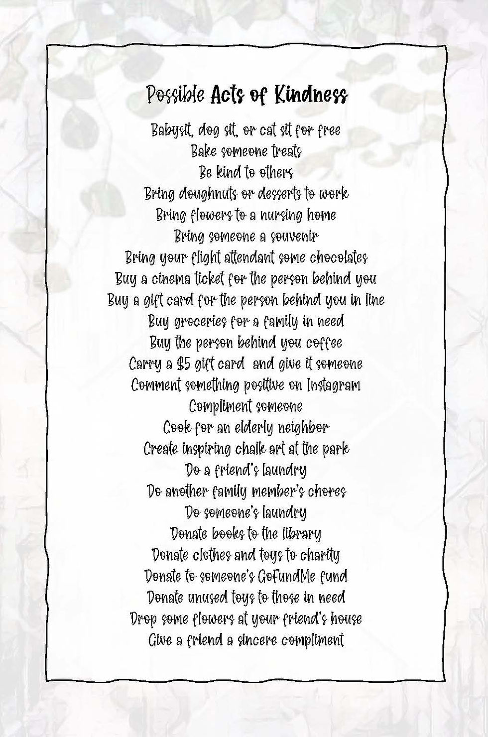 Thumbnail: 200 Acts of Kindness - Love Your Friends