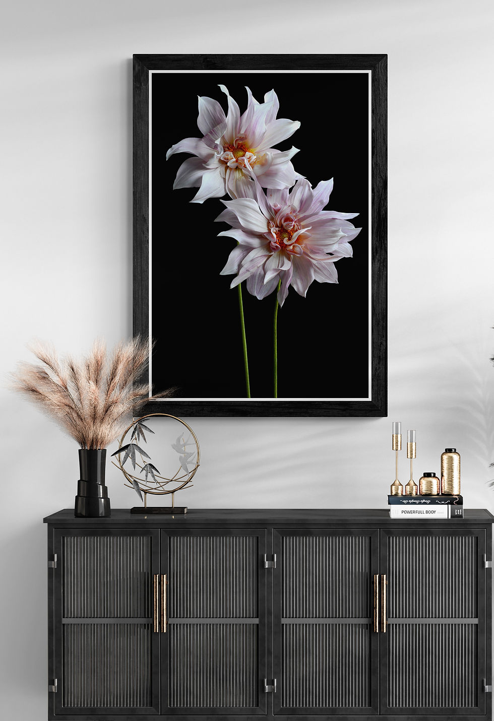 Dahlias Cafe Au Lait - Floral Wall Art Print ~ Flower Still Life Photography by Nadia Culph