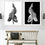 Thumbnail: Arum Lily Leaf Diptych ~ Black and White Botanical Art Prints - Photography by Nadia Culph