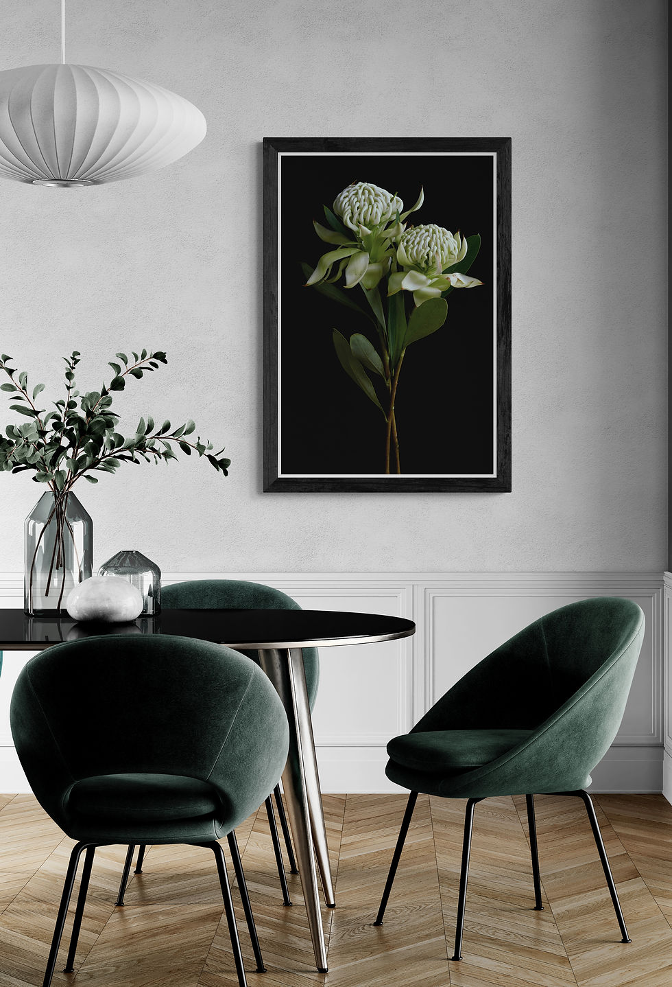 Thumbnail: Wirrimbirra Waratah Flowers - Australian floral wall art - Botanical photography print by Nadia Culph