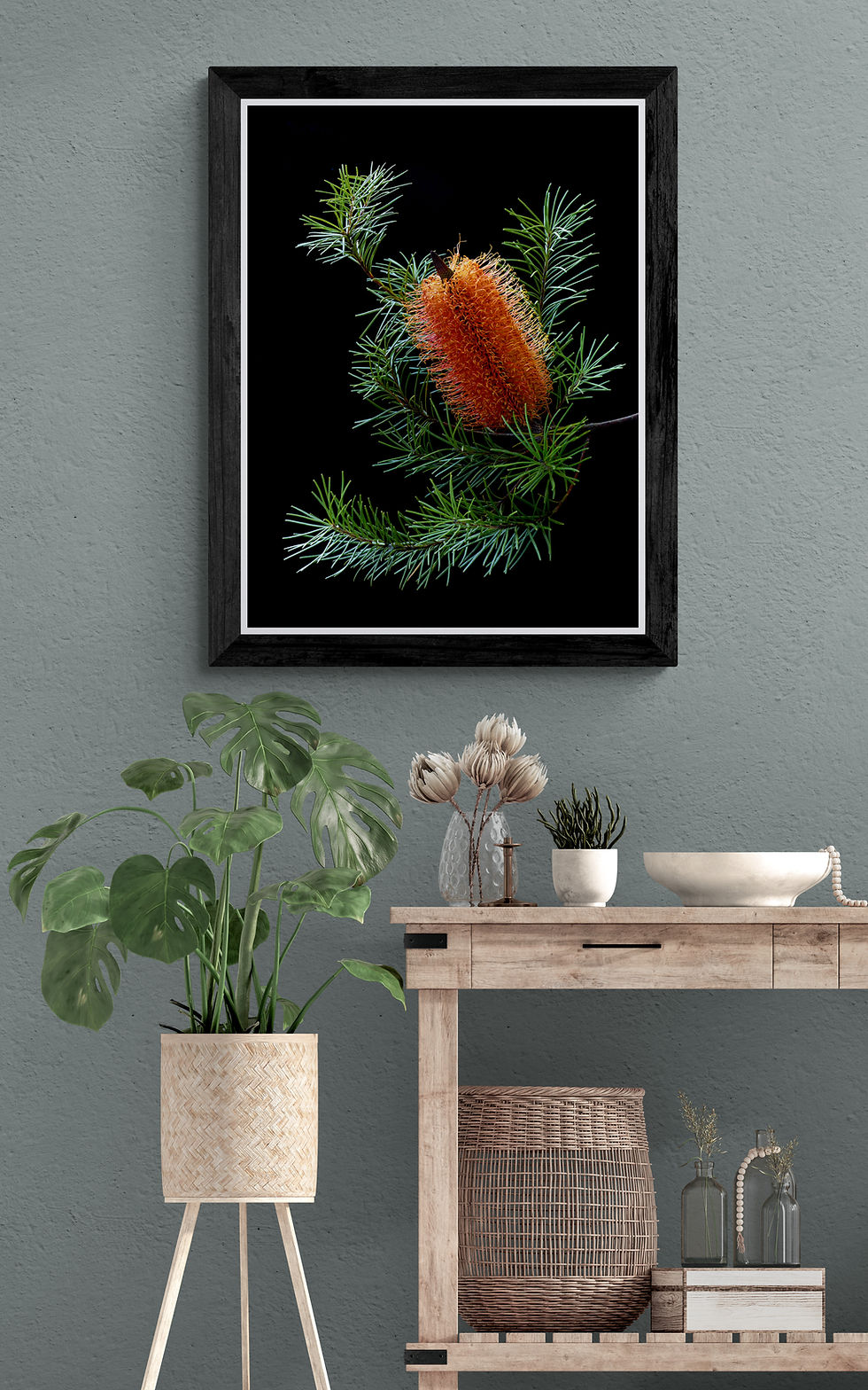 Thumbnail: Hairpin Banksia - Australian Nature Artwork - Fine Art Photography Print by Nadia Culph