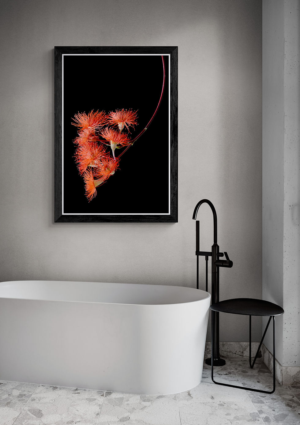 Orange Flowering Gum - Australian floral wall art - photography print by Nadia Culph