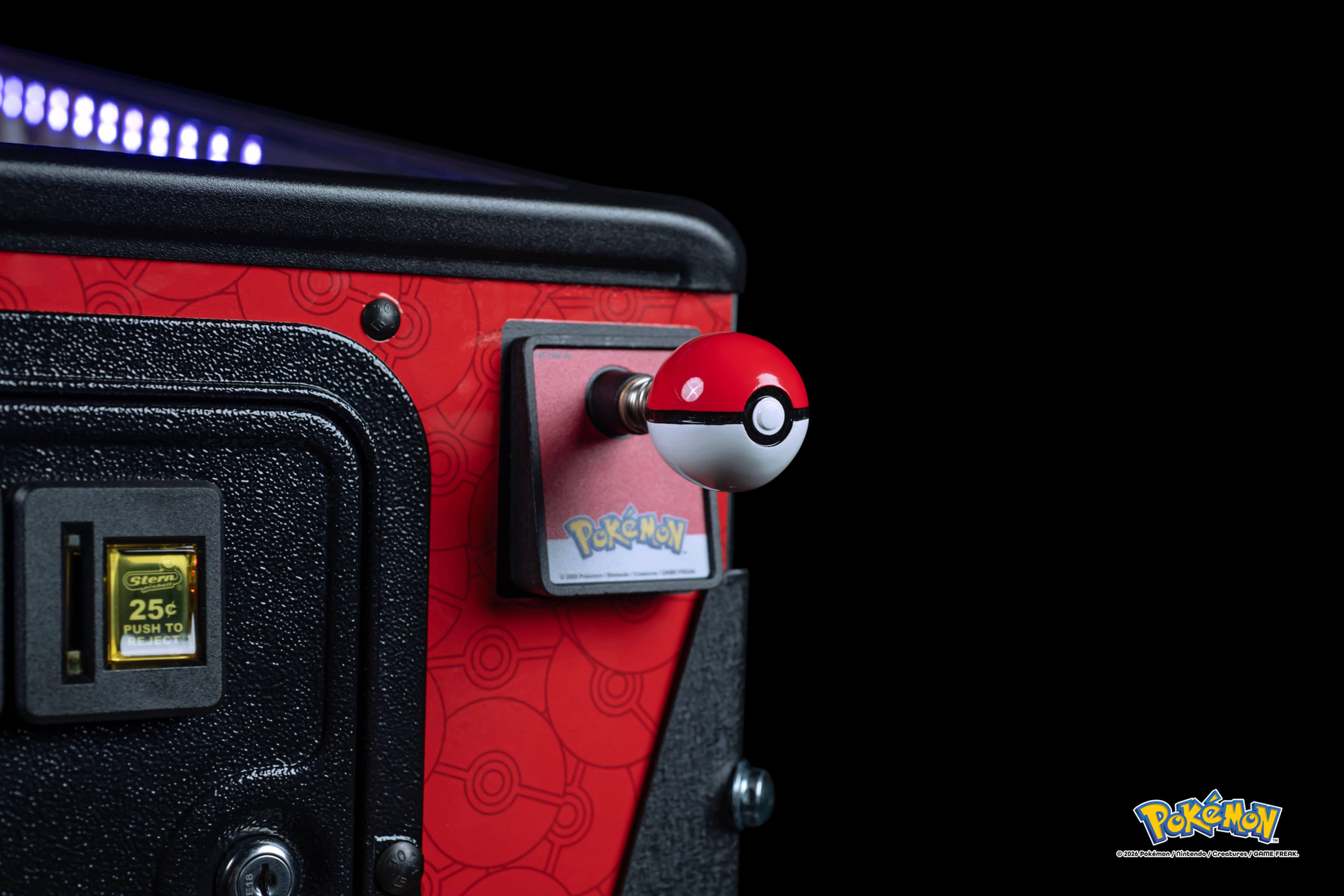 Poke Ball Pokemon pinball shooter knob by Stern