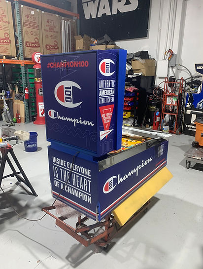 Champion Hanes Custom Pinball Machine Orange County Pinballs