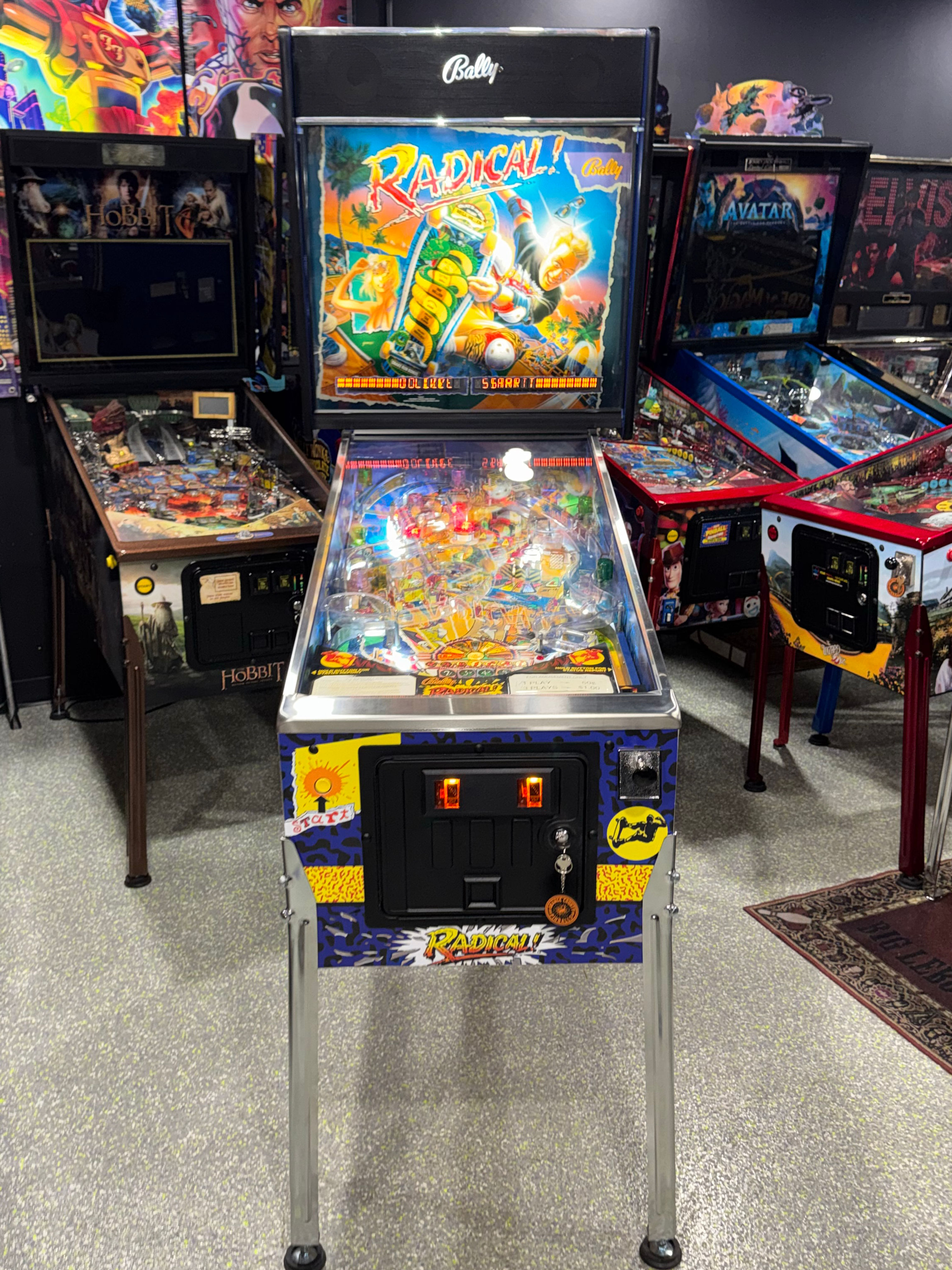 Radical! pinball machine by Bally
