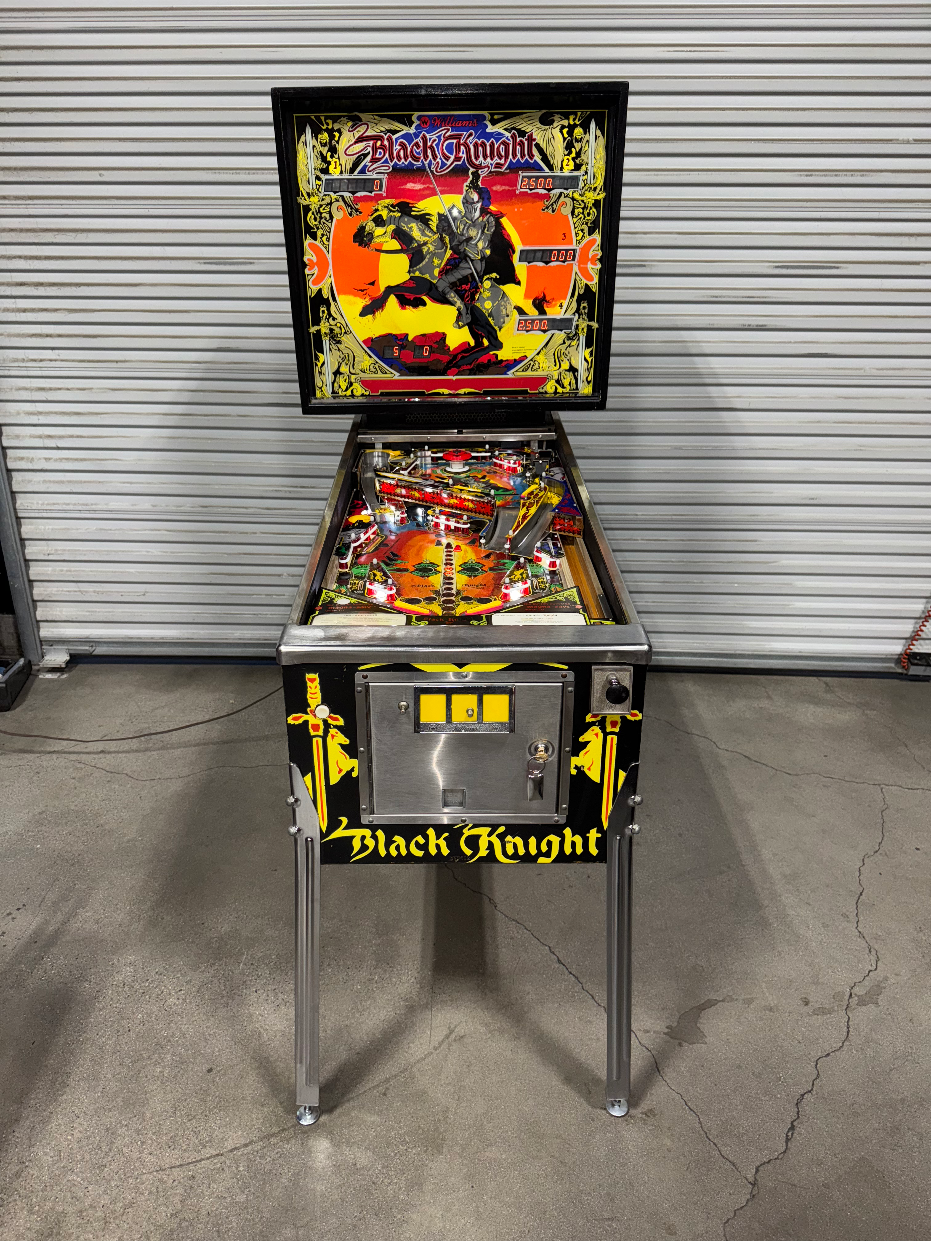 Black Knight pinball machine by Williams 1980