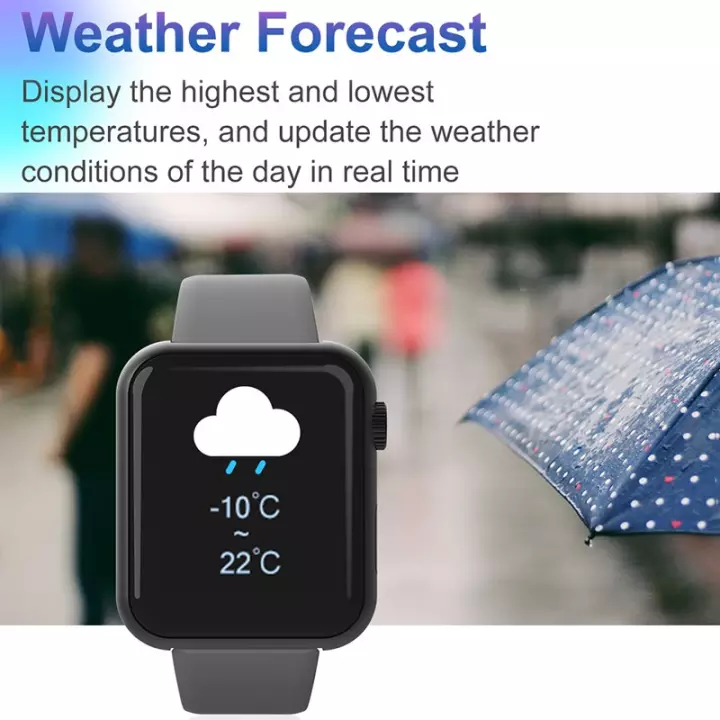 Thumbnail:  Watch IP67 Kalis Air Lelaki Wanita Smartwatch Pemantauan Tidur Kecergasan Track