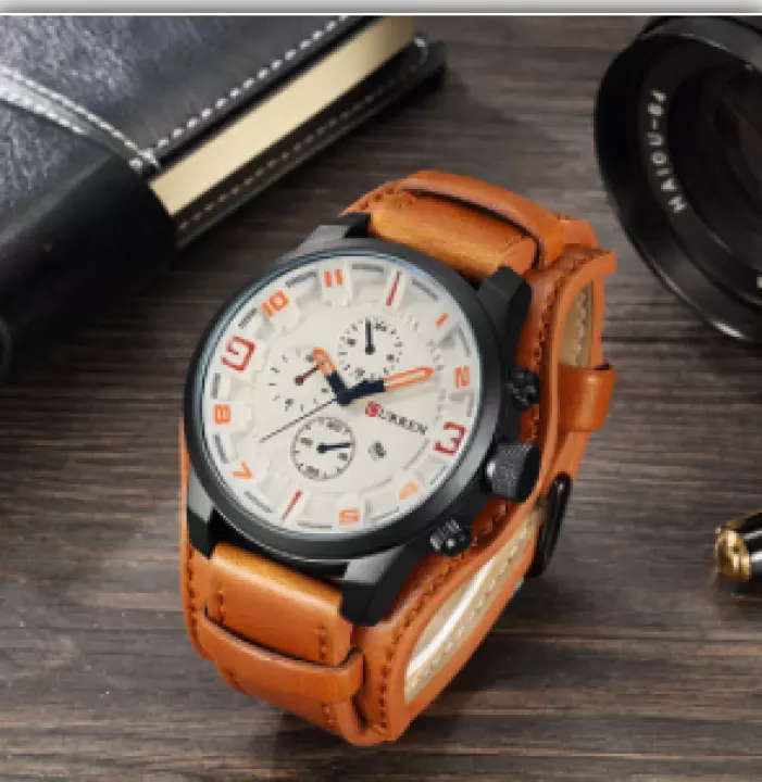 Thumbnail: CURREN 8225 Men Watch New Brand Luxury Military Quartz Mens Watches Waterproof L