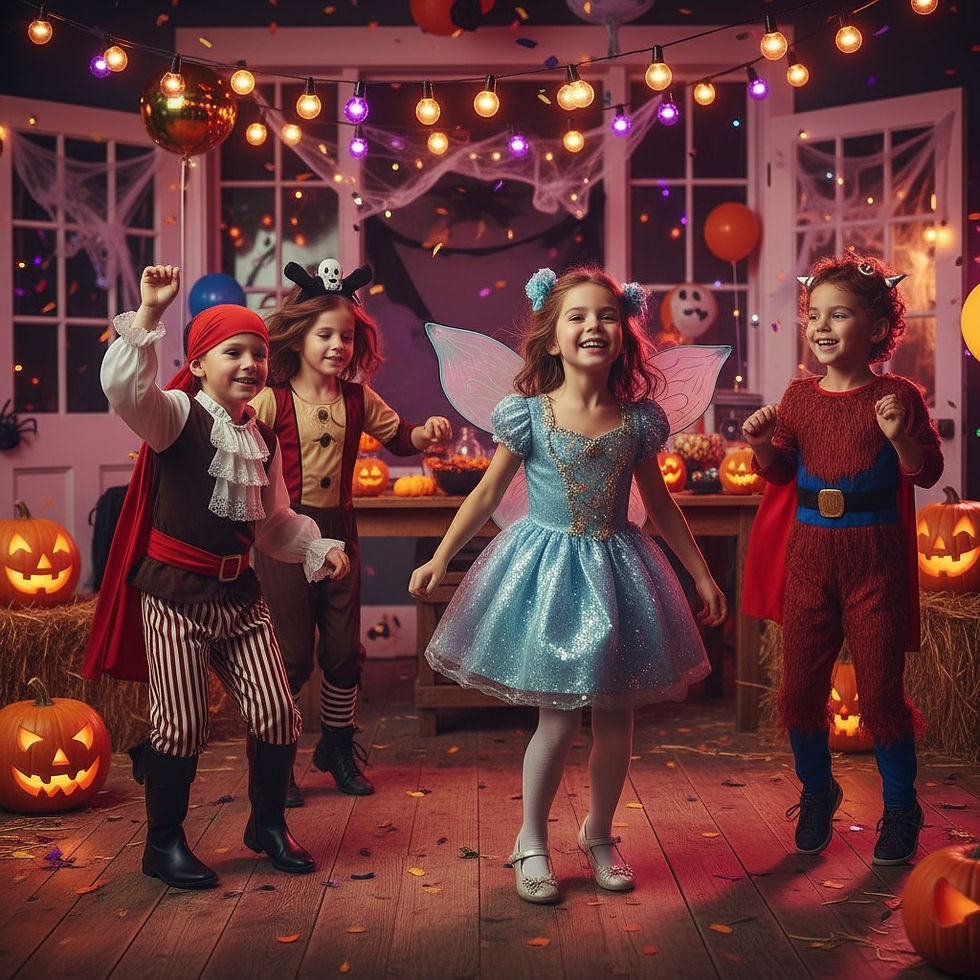 kids halloween disco party