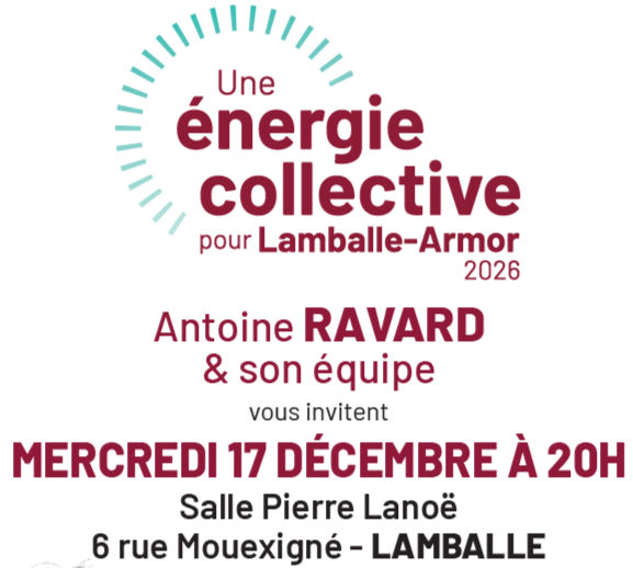 Réunion publique - Antoine Ravard et son équipe