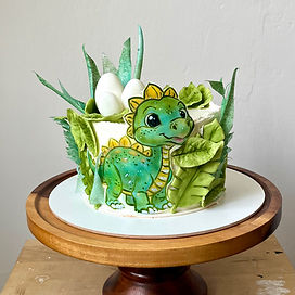 Dino dortík s malovaným dinosaurem