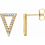 縮圖：Diamond Triangle Earrings