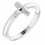 Miniatura: Diamond Sideways Cross Ring