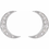 Thumbnail: Diamond Crescent Moon Earrings