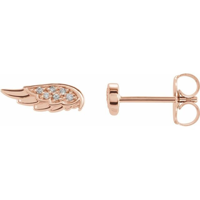 縮圖：Angel Wing Diamond Earrings